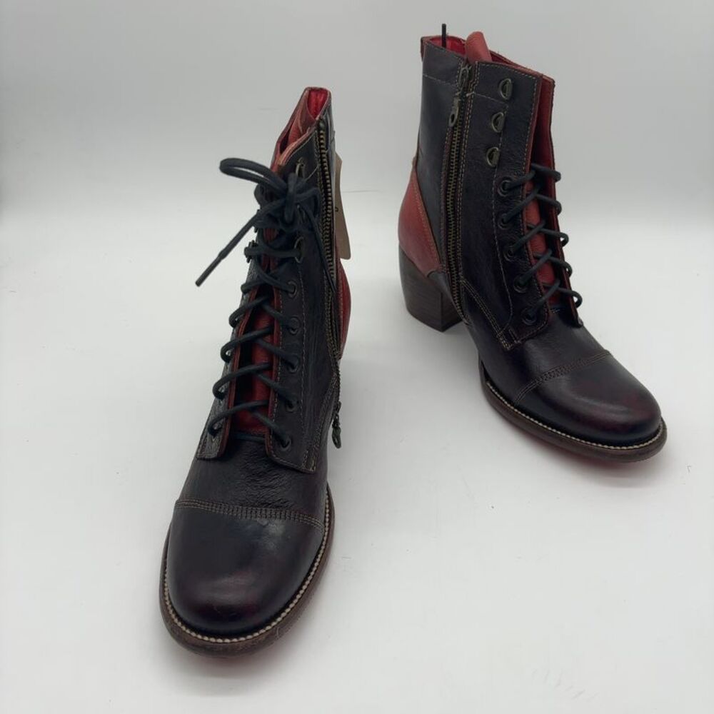 Bed Stu Judgement Boot in Red Black Delux